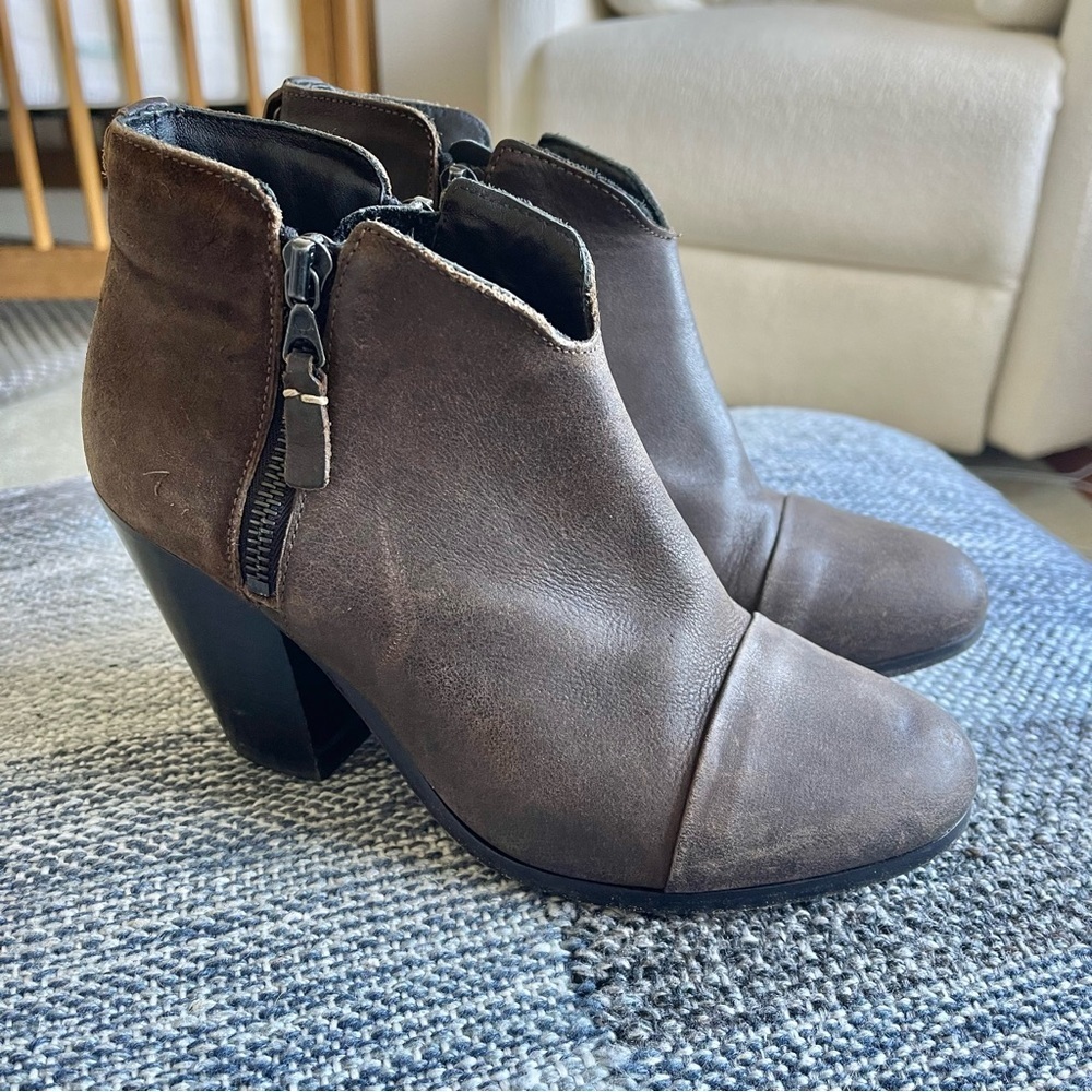 Rag & Bone Margot Double Zip Heeled Booties
